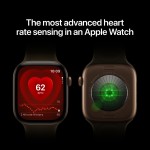 Apple Watch Series 12 GPS + Cellular 42mm Dark Bronze Aluminium Case with Olive Sport Band - S/M
