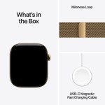 Apple Watch Series 12 GPS + Cellular 42mm Radiant Gold Titanium Case with Radiant Gold Milanese Loop