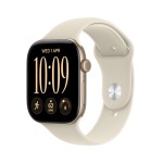 Apple Watch Series 12 GPS 46mm Light Gold Aluminium Case with Sand Sport Band - M/L