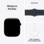 Apple Watch Series 12 GPS + Cellular 46mm Night Blue Ceramic Case with Navy Blue Sport Band - S/M