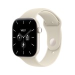 Apple Watch Series 12 GPS + Cellular 46mm Pearl White Ceramic Case with Sand Sport Band - M/L