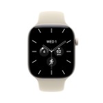 Apple Watch Series 12 GPS + Cellular 46mm Pearl White Ceramic Case with Sand Sport Band - S/M