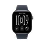 Apple Watch Series 12 GPS 46mm Space Grey Aluminium Case with Navy Blue Sport Band - S/M