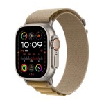 Apple Watch Ultra 2 GPS + Cellular 49mm Natural Titanium Case with Tan Alpine Loop - Medium