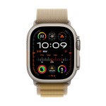 Apple Watch Ultra 2 GPS + Cellular 49mm Natural Titanium Case with Tan Alpine Loop - Medium