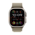 Apple Watch Ultra 2 GPS + Cellular, 49mm Titanium Case with Olive Alpine Loop - Medium