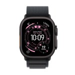 Apple Watch Ultra 3 GPS + Cellular 49mm Black Titanium Case with Black Alpine Loop - Medium