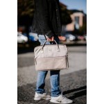 Frame Leather bag for MackBook 13/14/16 - Cream