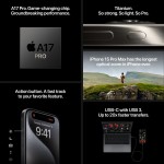 iPhone 15 Pro 256GB Black Titanium (išpakuotas)