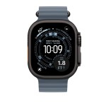 49mm Anchor Blue Ocean Band - Black Titanium Finish