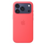 iPhone 17 Pro Silicone Case with MagSafe – Bright Guava