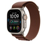 49mm Burgundy Alpine Loop - Small - Natural Titanium Finish