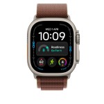 49mm Burgundy Alpine Loop - Small - Natural Titanium Finish