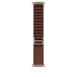 49mm Burgundy Alpine Loop - Large - Natural Titanium Finish