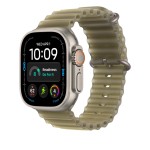 49mm Translucent Kelp Ocean Band Extension - Natural Titanium Finish