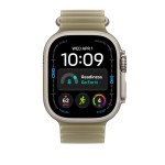 49mm Translucent Kelp Ocean Band Extension - Natural Titanium Finish