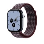 46mm Burgundy Plaid Sport Loop