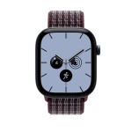 46mm Burgundy Plaid Sport Loop