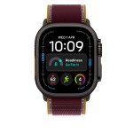 49mm Burgundy Trail Loop - S/M - Black Titanium Finish