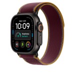 49mm Burgundy Trail Loop - M/L - Black Titanium Finish
