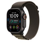 49mm Dark Olive Alpine Loop - Large - Black Titanium Finish