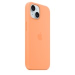 iPhone 15 Silicone Case with MagSafe - Orange Sorbet