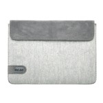 Handmade felt and natural suede Case for MacBook Pro 13 / MacBook Air 13 - Light gray