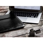 Handmade Leather Case for MacBook Air 15 - Black 