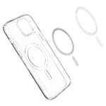 Spigen iPhone 15 Plus case with MagSafe - Clear White