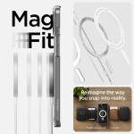 Spigen iPhone 15 case with MagSafe - Clear White