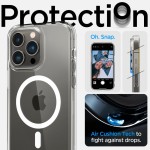 Spigen iPhone 14 Pro case with MagSafe - Clear White