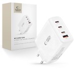 Tech-Protect 120W Gan-4 USB-C / USB-A charger - White