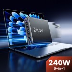 Tech-Protect 120W Gan-4 USB-C / USB-A charger - Black
