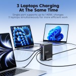 Tech-Protect 120W Gan-4 USB-C / USB-A charger - Black