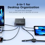 Tech-Protect 120W Gan-4 USB-C / USB-A charger - Black