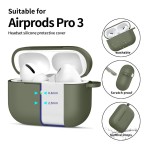 Tech-Protect Silicone Hook Apple Airpods Pro 3 - Olive Green