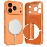 Tech-Protect Silicone MagSafe iPhone 17 Pro Max case - Cosmic Orange