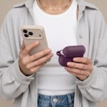 Tech-Protect Silicone Hook Apple Airpods 4/5 - Burgundy