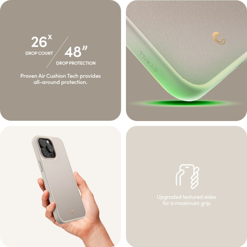 CYRILL di Spigen Kajuk Mag [Ricarica Magnetica] Cover Compatibile con iPhone 14 Plus 6.7 (2022) Custodia TPU Bumper Protettiva Antiurto in Pelle PU Premium - Nero