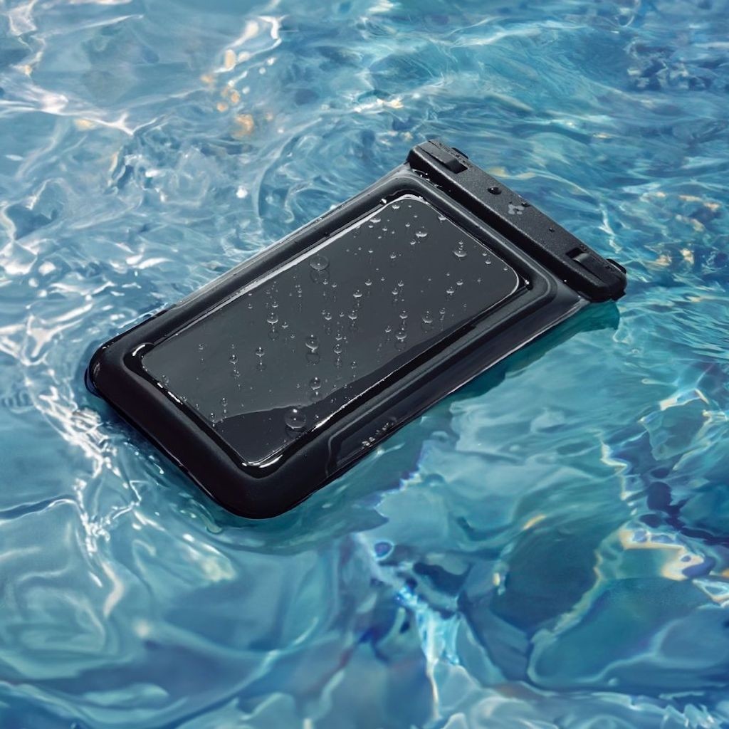 Spigen Universal Waterproof Float case - Matte Black (2x pack) ACS09348 ...