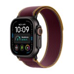 Apple Watch Ultra 4 GPS + Cellular 49mm Black Titanium Case with Burgundy Trail Loop - M/L