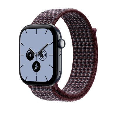 46mm Burgundy Plaid Sport Loop