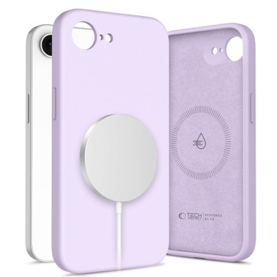 Tech-Protect Silicone MagSafe iPhone 16e/17e case - Mauve