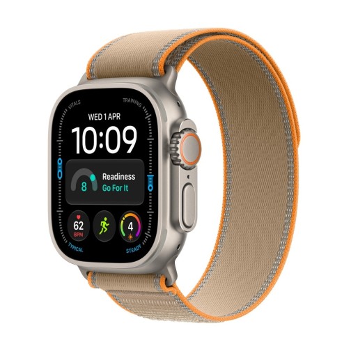 Apple Watch Ultra 4 GPS + Cellular 49mm Natural Titanium Case with Sand Trail Loop - M/L