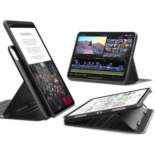 ESR Flip Hybrid iPad Pro 13" M4/M5 case - Black