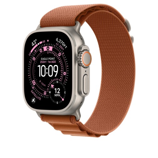 49mm Terra Cotta Alpine Loop - Large - Natural Titanium Finish