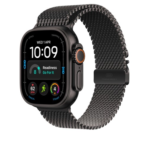 49mm Black Titanium Milanese Loop - Small