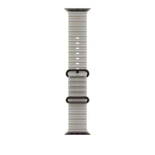 49mm Translucent Grey Ocean Band - Black Titanium Finish