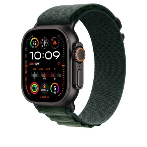 49mm Dark Green Alpine Loop - Large - Black Titanium Finish