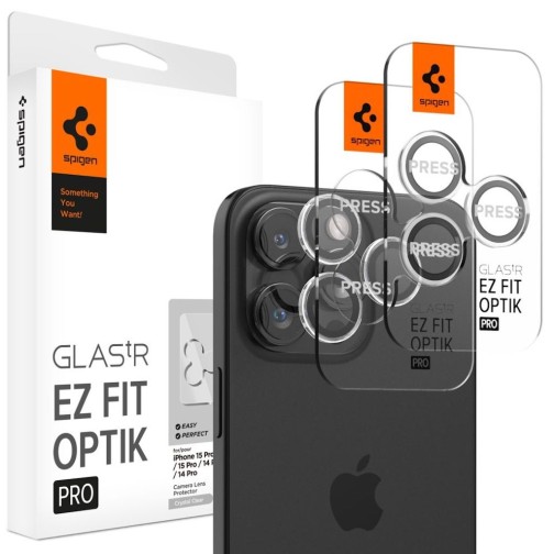 Spigen iPhone Pro camera protection - Crystal Clear